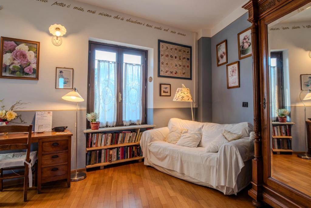 Knihovna v bed and breakfast