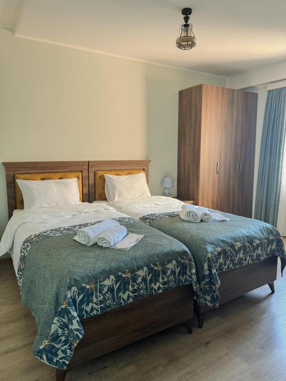 Postel nebo postele na pokoji v ubytování Lileo Kutaisi - Hotel&Winery