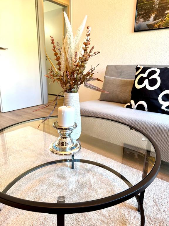 Posezení v ubytování Ferienwohnung Markkleeberg Zentrum