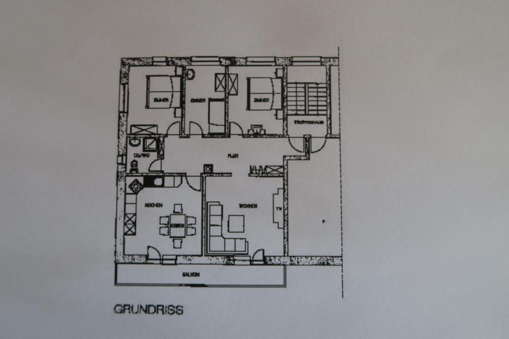 Půdorys ubytování Apartment Bergfreude