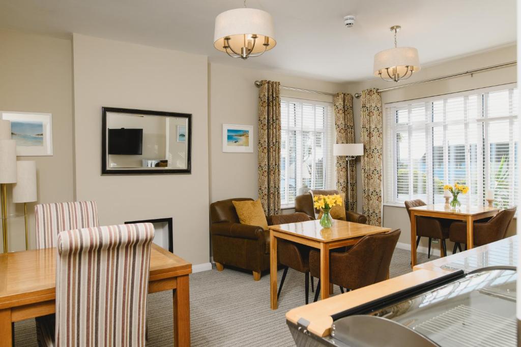 TV a/nebo společenská místnost v ubytování Haven Lodge Newquay