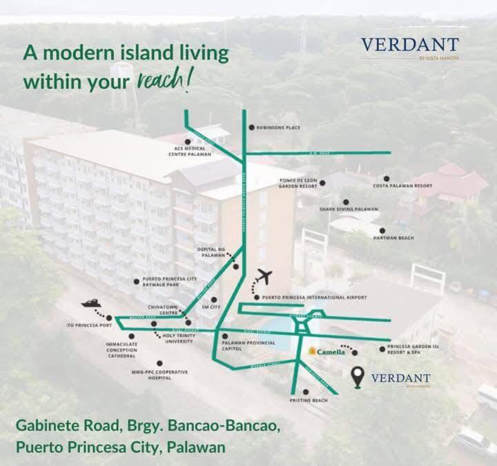 a diagram of a modern island living within your reach at Vista Manors Verdant Palawan in Puerto Princesa