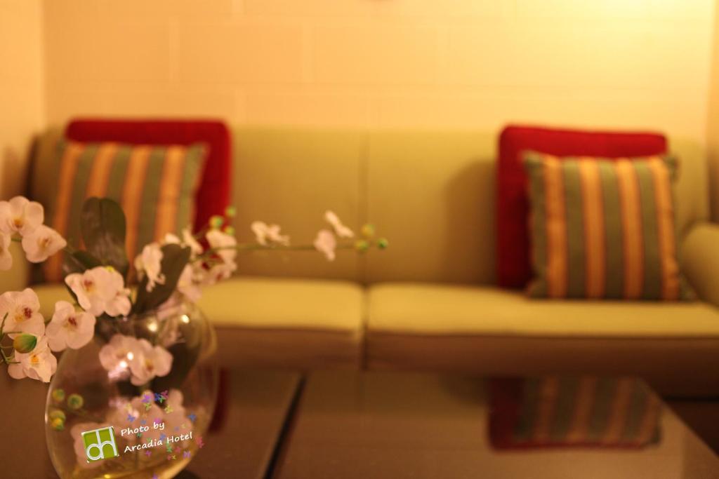 Posezení v ubytování Arcadia Hotel