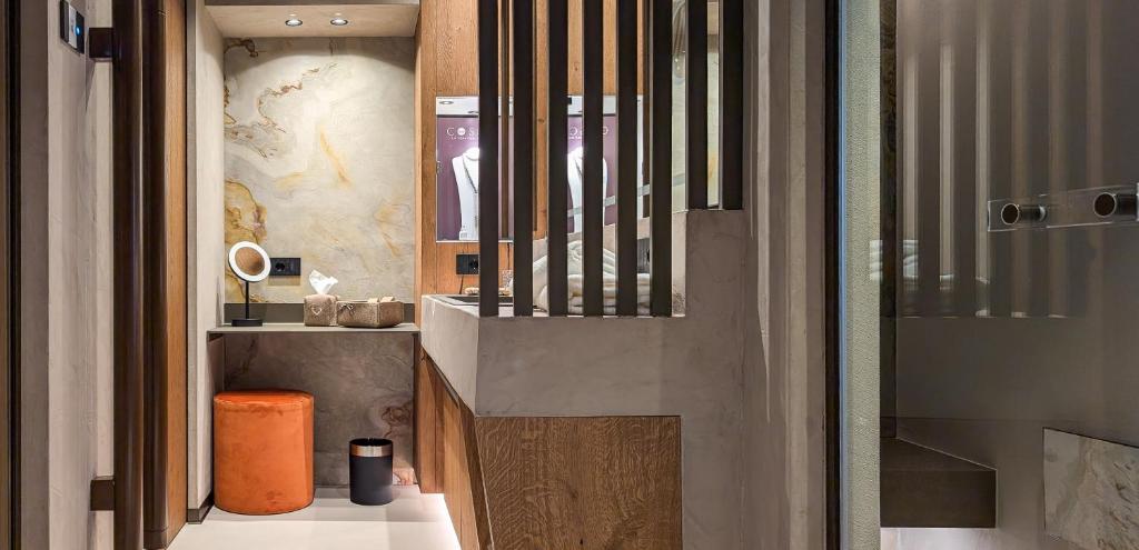 Koupelna v ubytování Mohe Boutique Hotel