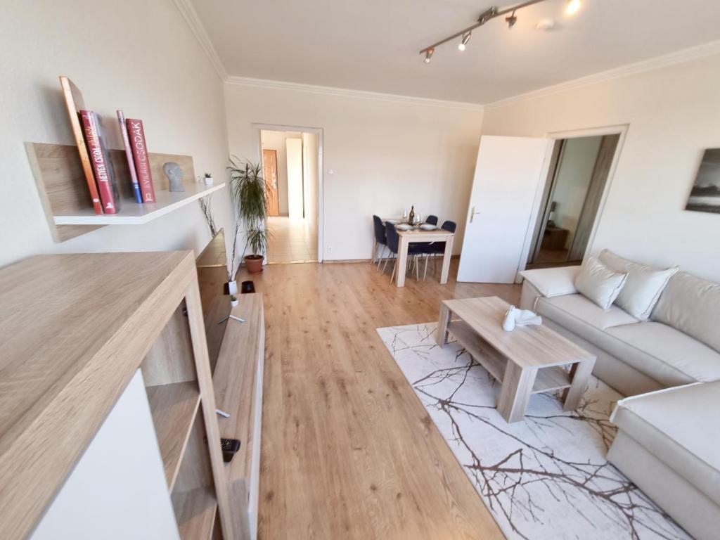 Posezení v ubytování Duna View Apartment