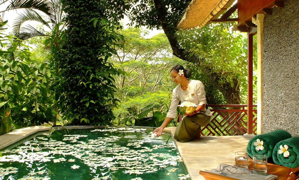 Zahrada ubytování Kupu Kupu Barong Villas and Tree Spa by L’OCCITANE