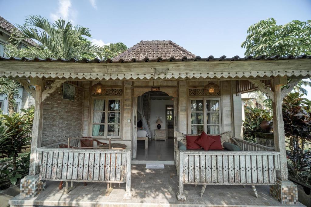 Zahrada ubytování Uma Caming Villa Ubud