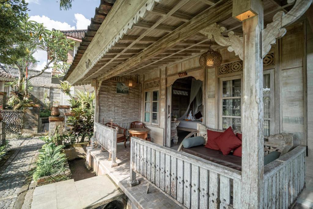 Balkón nebo terasa v ubytování Uma Caming Villa Ubud