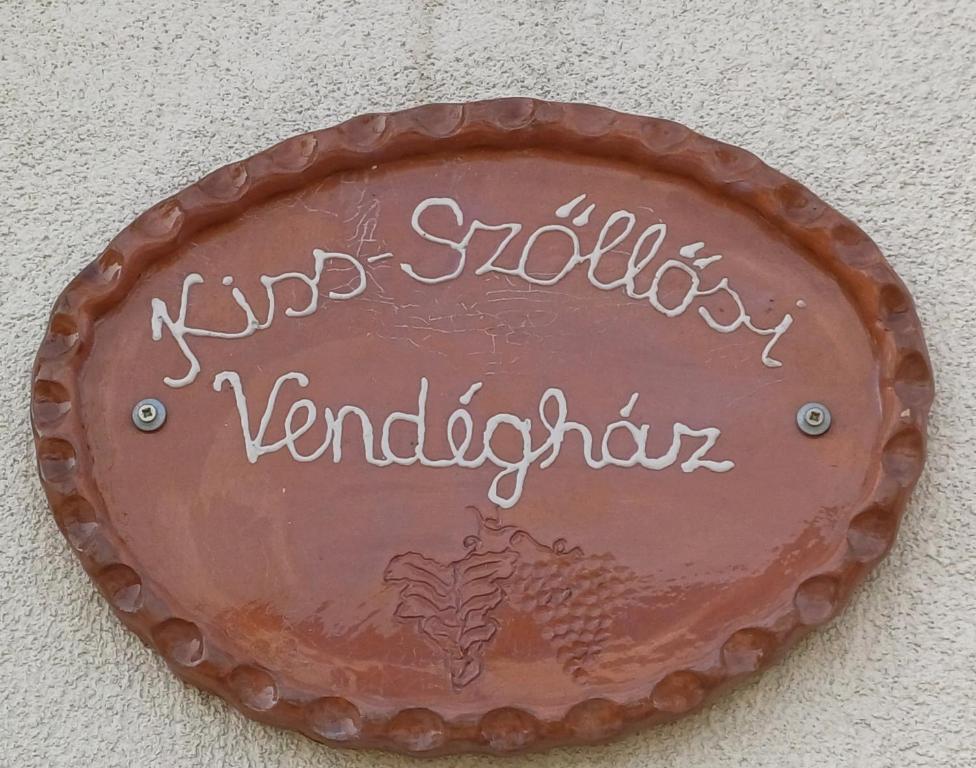 Kiss-Szőllősi Vendègház tanúsítványa, márkajelzése vagy díja