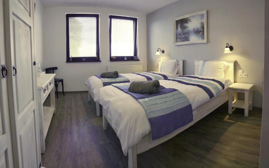 Posteľ alebo postele v izbe v ubytovaní Kipi Casa double room with bathroom