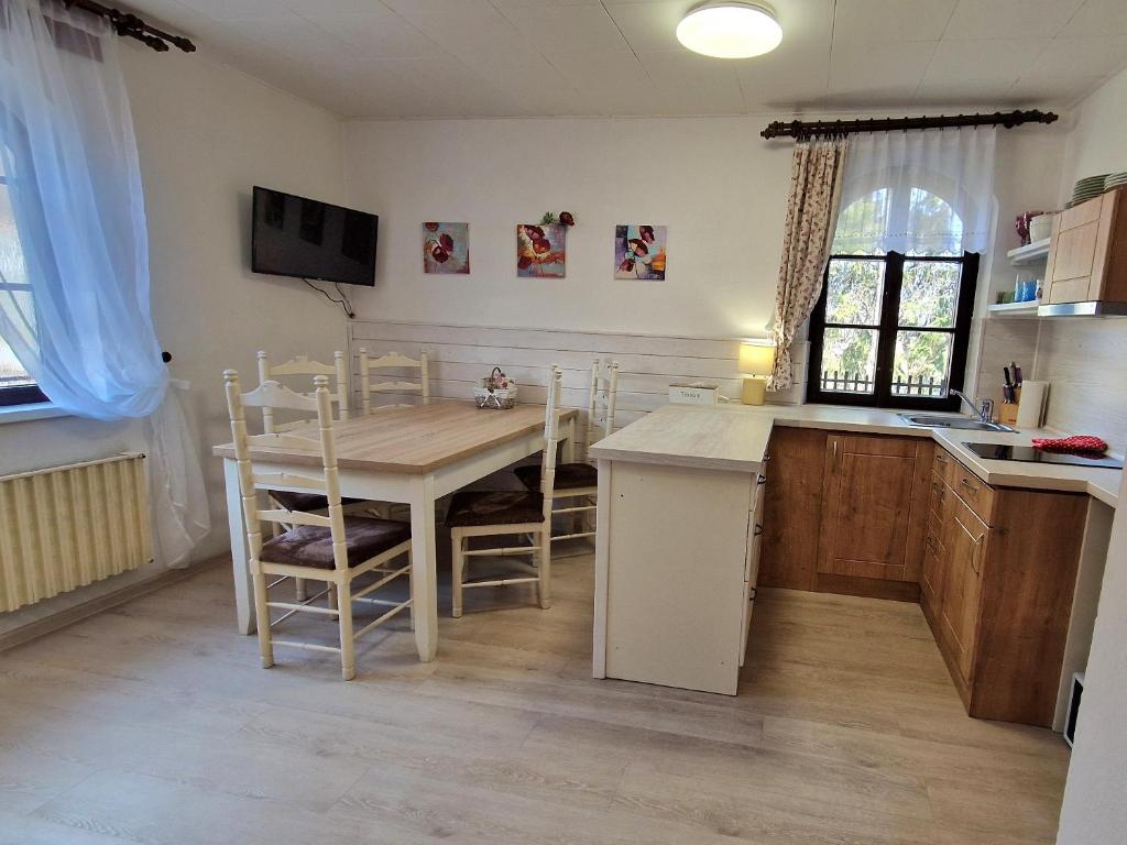 Kuchyň nebo kuchyňský kout v ubytování Apartmány Modus 2