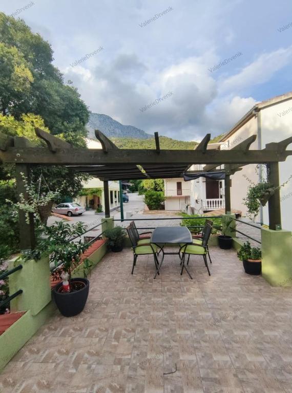 Zahrada ubytování Valerie Apartman