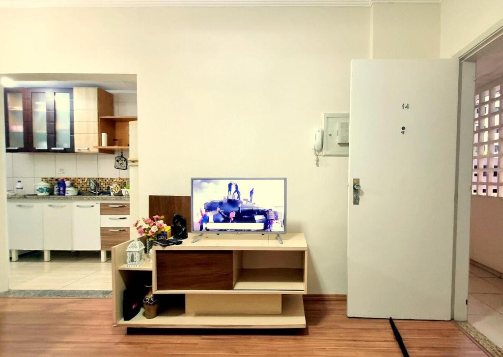 Kuchyň nebo kuchyňský kout v ubytování Ap Brisa do Mar Comfort Wi-Fi Praia