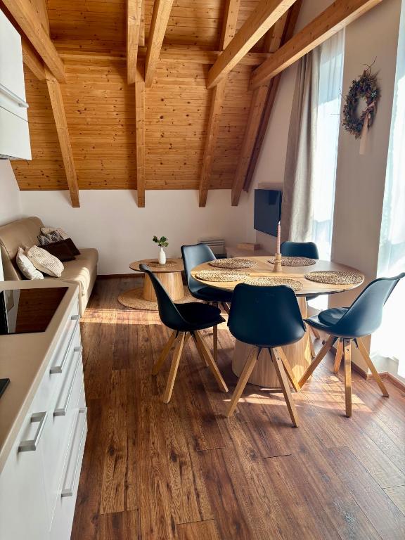 Kuchyň nebo kuchyňský kout v ubytování Apartmán NIKI Apollon Resort Lednice