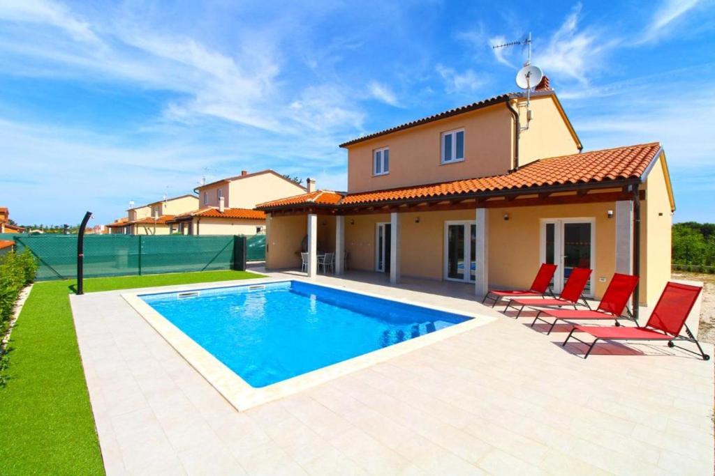 Modern villa with private pool and garden