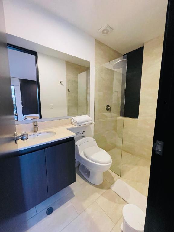 Koupelna v ubytování Suite Rioverde Hotel Rionegro