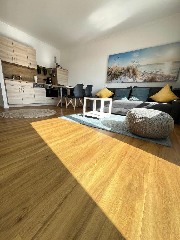 Kuchyň nebo kuchyňský kout v ubytování Ferienwohnung für 4 Gäste in Grömitz