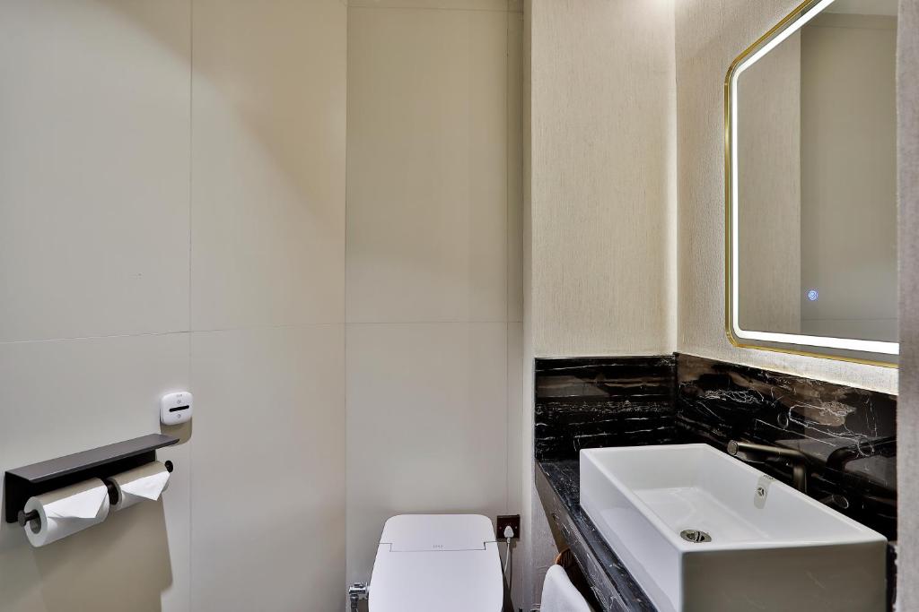 Koupelna v ubytování Yurong West Lake Cottage Resort Hotel Hangzhou