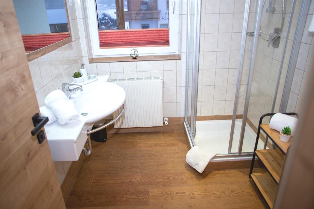 Koupelna v ubytování Appartement-Gästehaus Ursula