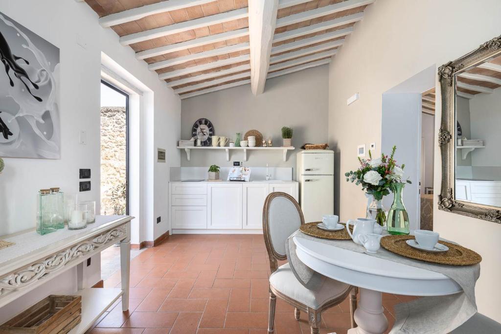 Kuchyň nebo kuchyňský kout v ubytování Relais Antico Borgo San Lorenzo