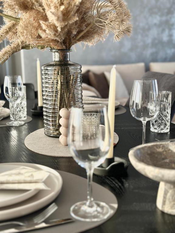 Nápoje v ubytování Luxusný Penthouse nad jazerami 230 m2, 2x garáž, WIFI
