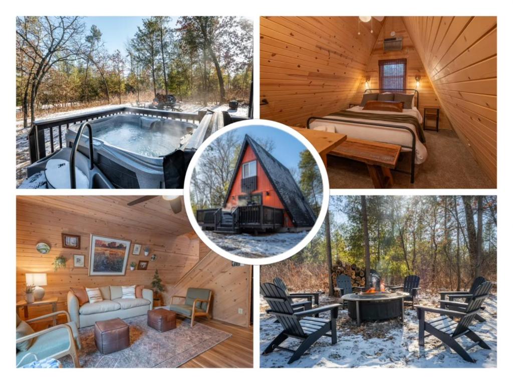 Fotografie z fotogalerie ubytování Timber Haven Aframe Cabin - Brand New Hot Tub v destinaci Friendship