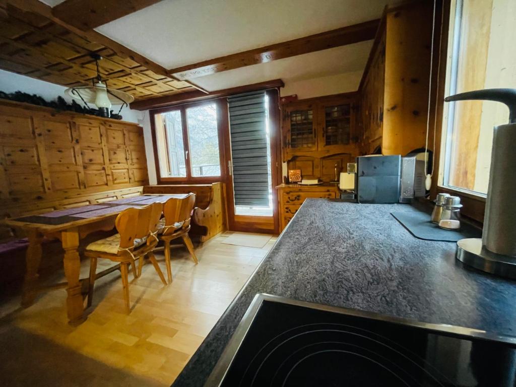 Kuchyň nebo kuchyňský kout v ubytování 5 Zimmer-Wohnung mit Garage und Sauna