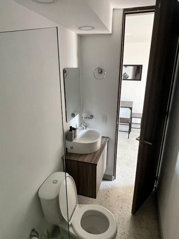 Koupelna v ubytování Apartamento Cerca Al Malecón Del Rio