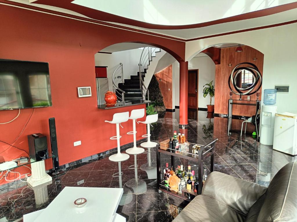 Posezení v ubytování Casa Miami