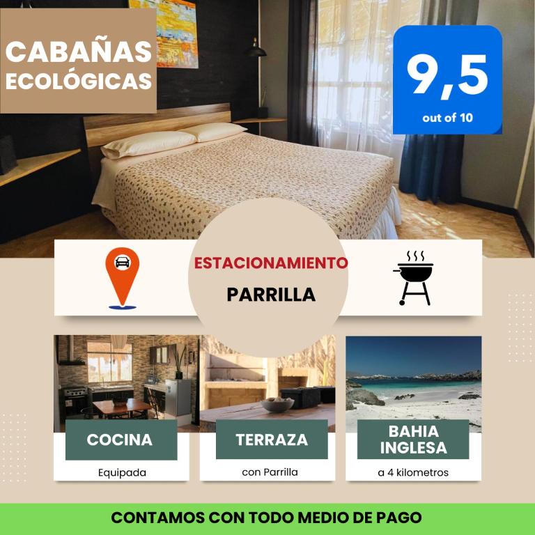 Voodi või voodid majutusasutuse Cabañas Ecologicas Alto Cañizares toas
