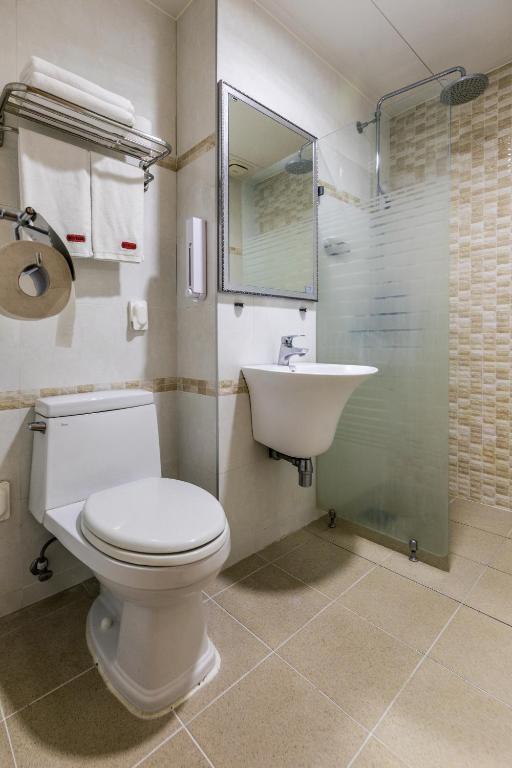 Koupelna v ubytování Dodubong Stay Hotel