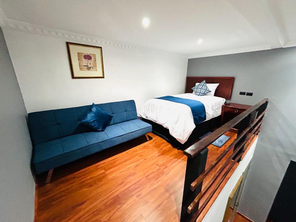 Postel nebo postele na pokoji v ubytování ACCEL Hotel Casa Nueva