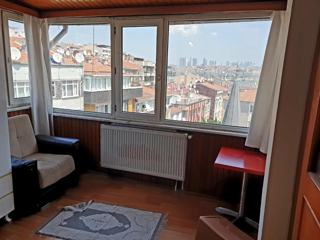 Posezení v ubytování Men's Hostel in Fatih, Istanbul