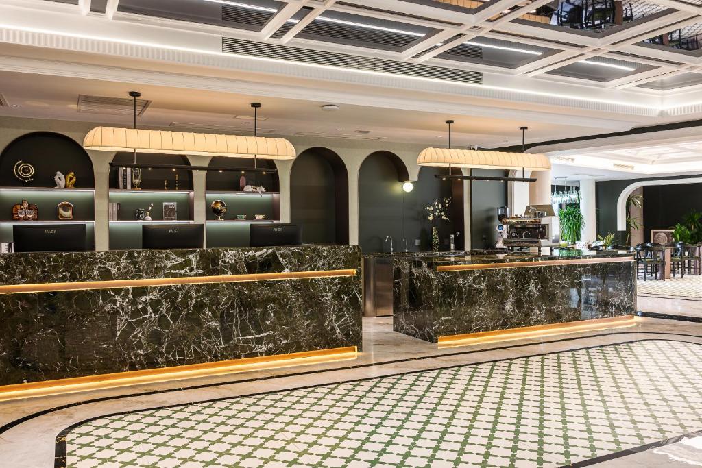 Vstupní hala nebo recepce v ubytování Vishan Garden Boutique Hotel 厦门维尚花园潮宿 中山路步行街店