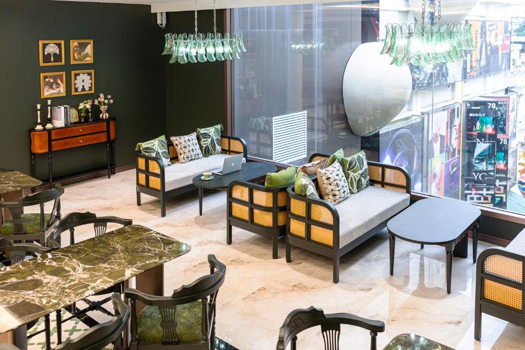 Posezení v ubytování Vishan Garden Boutique Hotel 厦门维尚花园潮宿 中山路步行街店