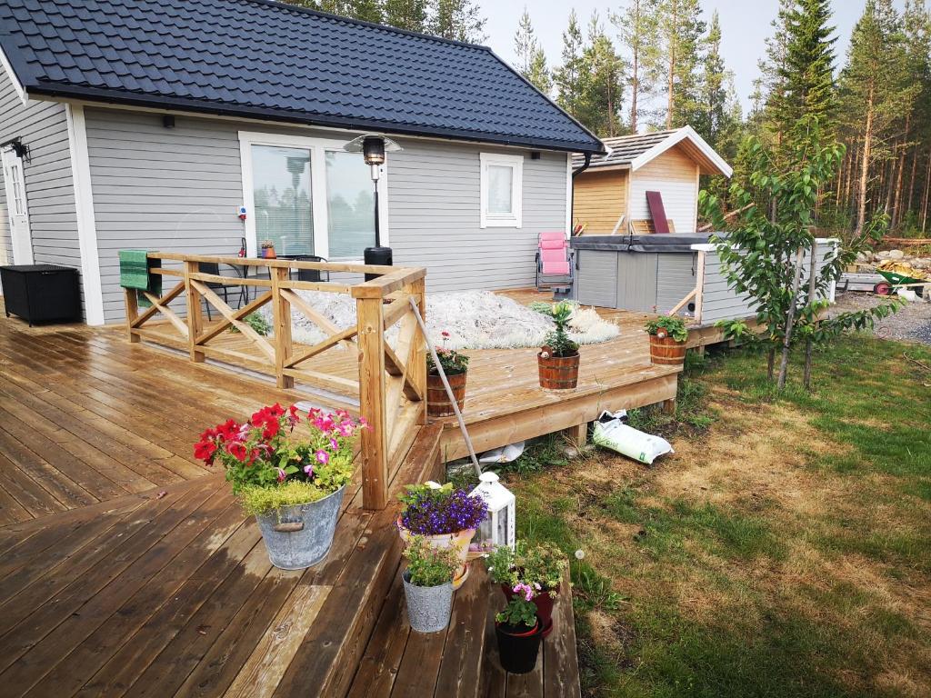 Zahrada ubytování Sjöviken Härnösand