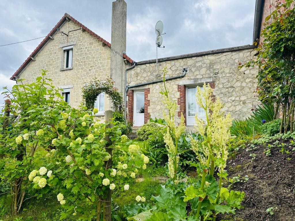 Zahrada ubytování Gîte la Maison de Fram