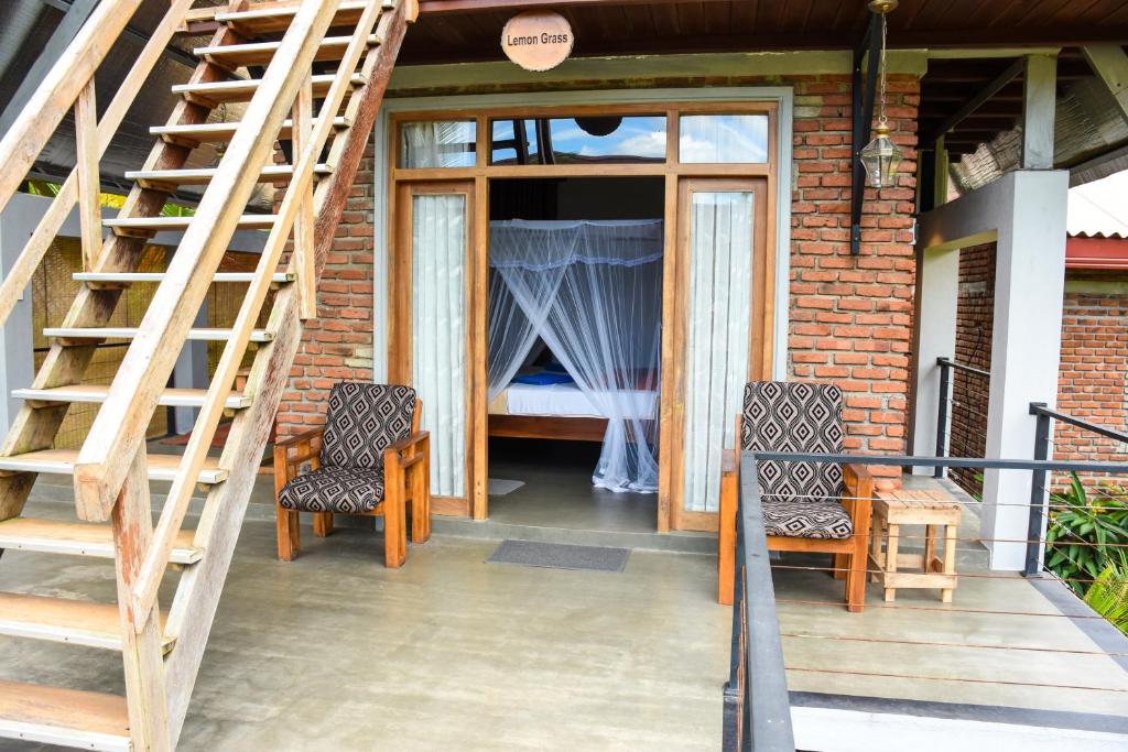 Balkón nebo terasa v ubytování Steps Garden Resort