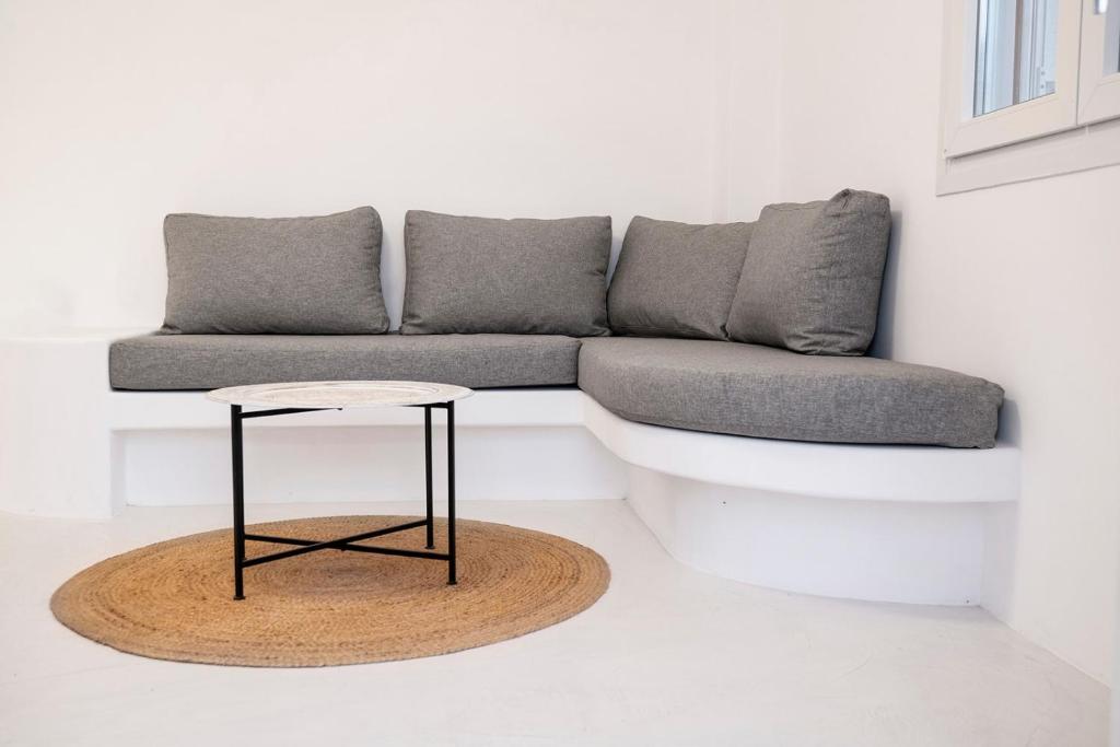 Posezení v ubytování Sunrise Villa Santorini
