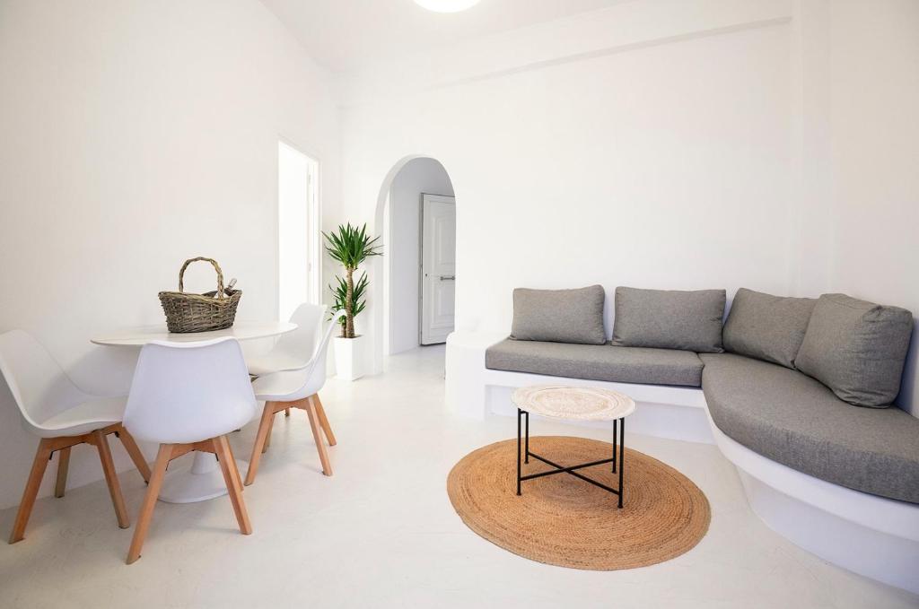Posezení v ubytování Sunrise Villa Santorini