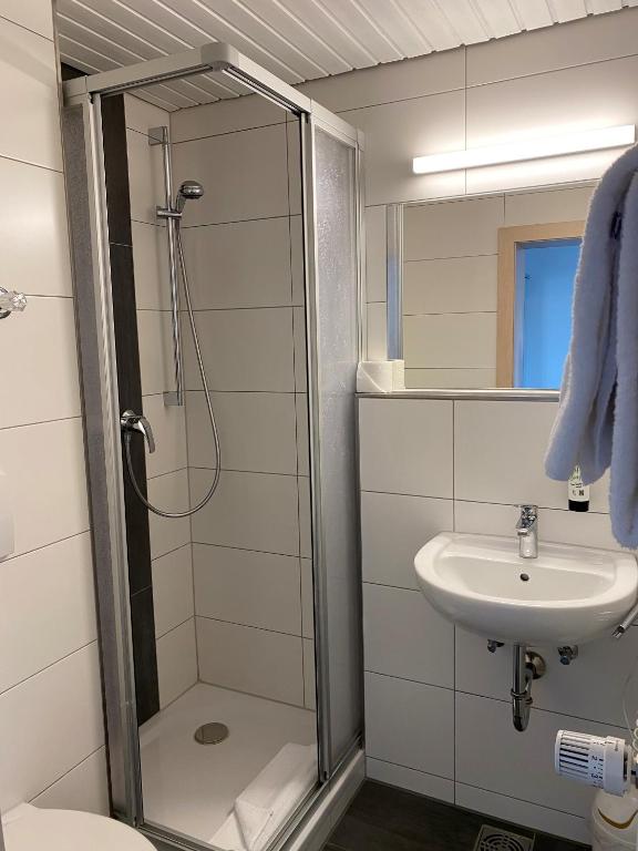 Koupelna v ubytování Hotel Sonnenhof Pleinfeld
