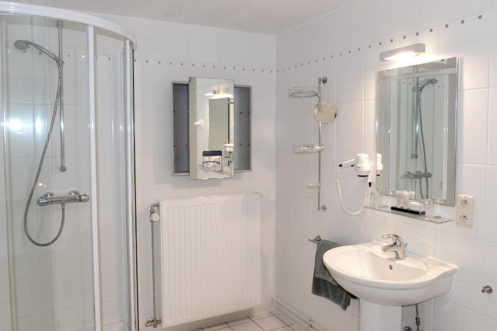 Koupelna v ubytování Hotel Vijfwegen