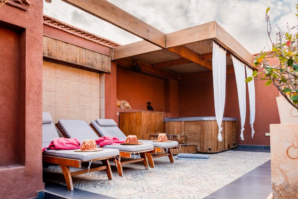 Posezení v ubytování Ysalis Riad Restaurant & Spa