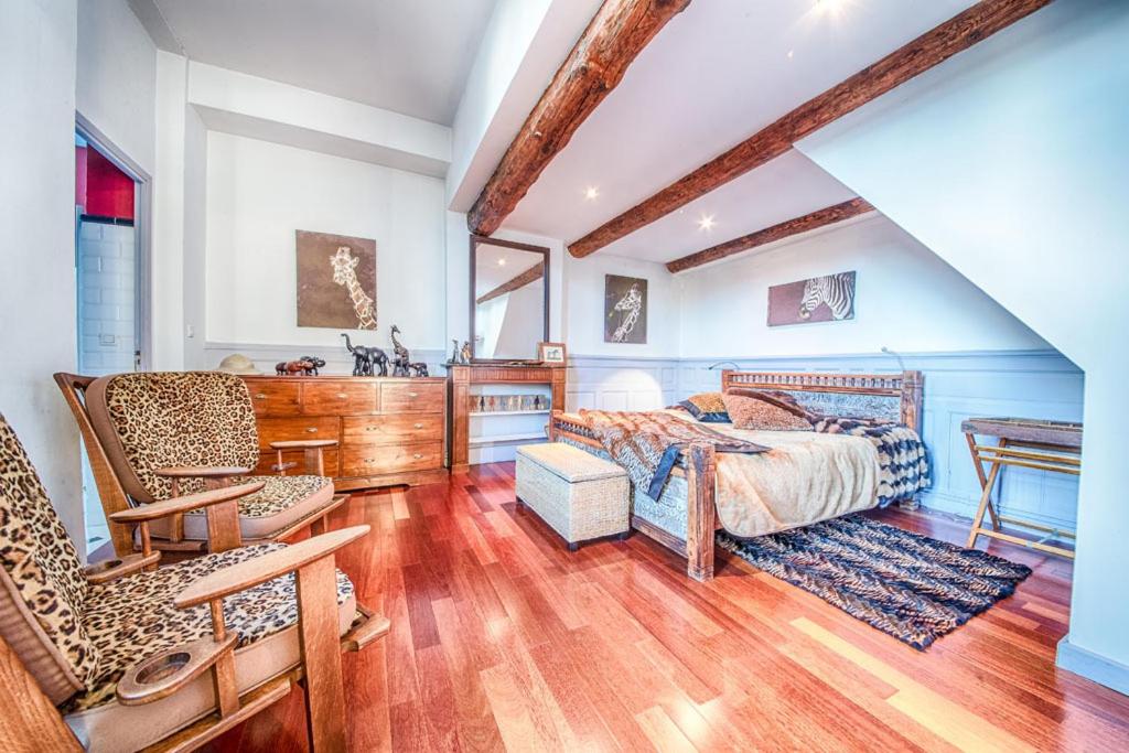 Posezení v ubytování Maison de Fogasses