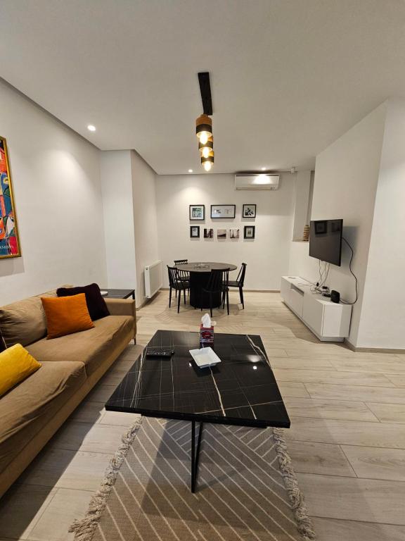 Kuchyň nebo kuchyňský kout v ubytování "Luxe Residence" Marsa avec Parking