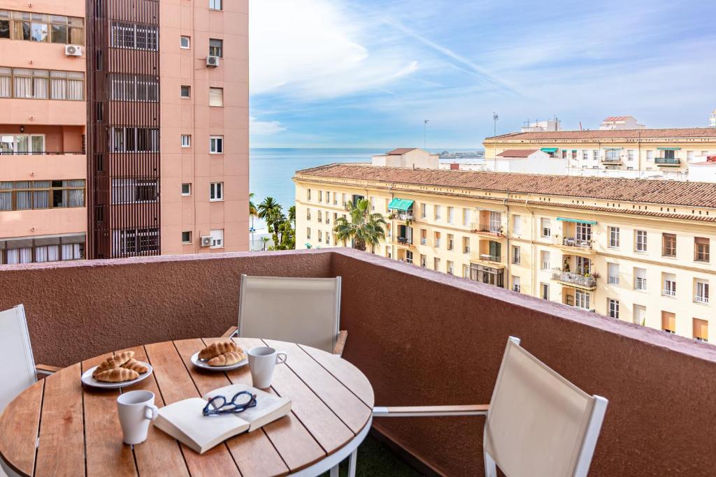 Balkón nebo terasa v ubytování Malaga Center Flat Beach & Terrace