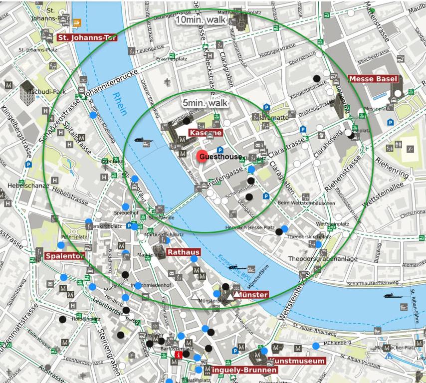 Rheinstream Guesthouse Basel - Resim 40