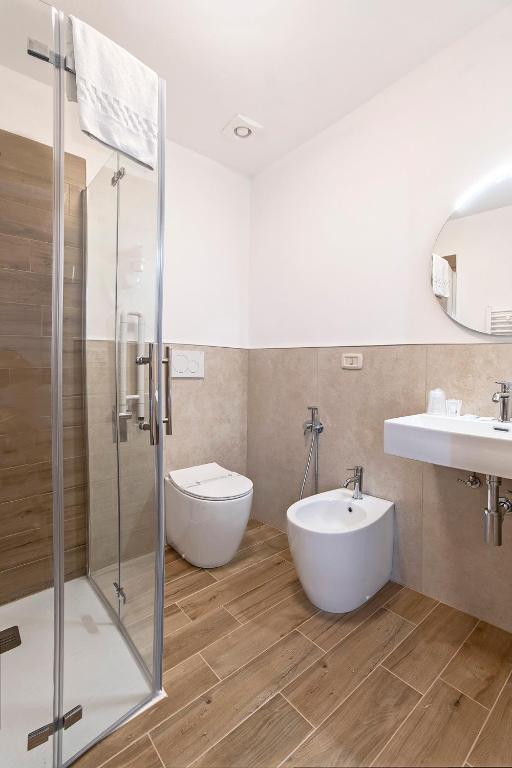 Koupelna v ubytování Hotel Costantini
