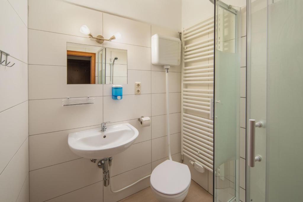 Koupelna v ubytování Hotel Sonnhof Rauris