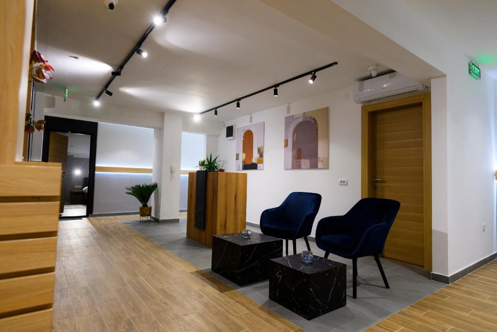 Posezení v ubytování Premium L&L Apartments Modern Designer Stay with Spa Vibe